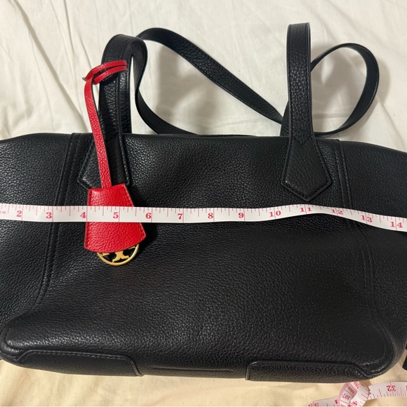 Tory Burch Black Satchel with Red Accent - Picture 4 of 7
